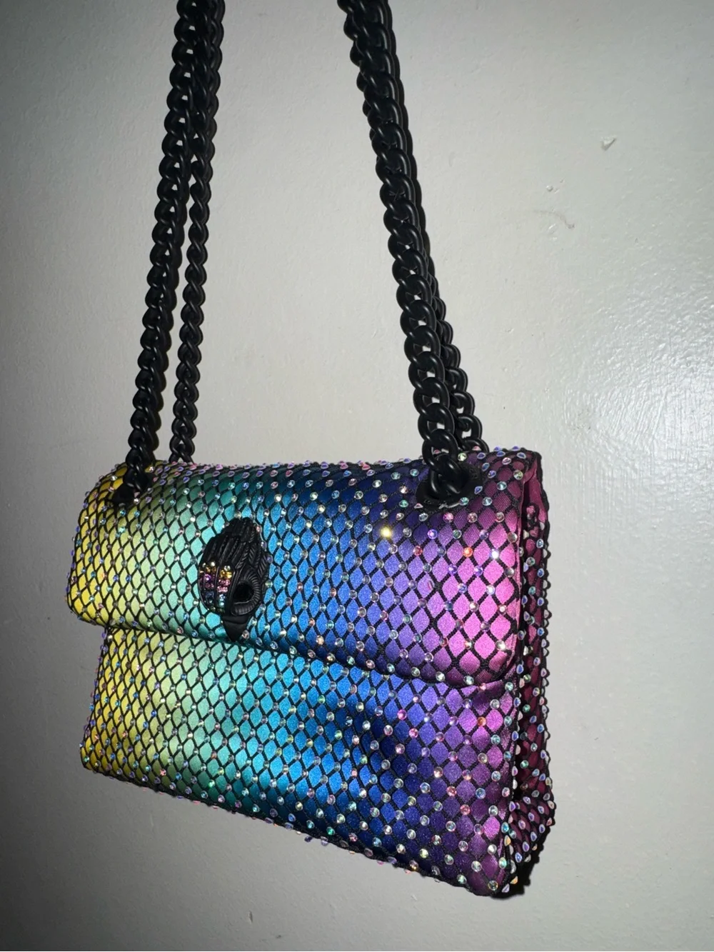 Kurt Geiger Multi Color Mini bejeweled bedazzled bag - Picture 5 of 5